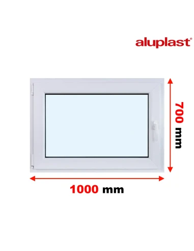 Finestra PVC 100x70 cm Battente/Ribalta Aluplast Ideal 8000