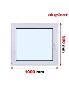 Finestra PVC 100x90 cm Battente/Ribalta Aluplast Ideal 8000