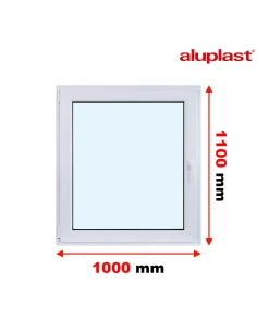 Finestra PVC 100x110 cm Battente/Ribalta Aluplast Ideal 8000