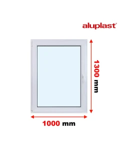 Finestra PVC 100x130 cm Battente/Ribalta Aluplast Ideal 8000