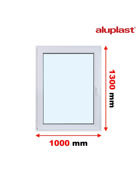 Finestra PVC 100x130 cm Battente/Ribalta Aluplast Ideal 8000