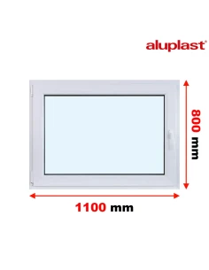 Finestra PVC 110x80 cm Battente/Ribalta Aluplast Ideal 8000