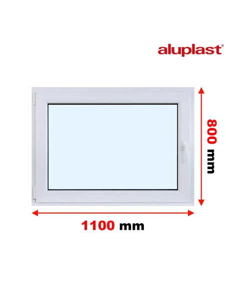 Finestra PVC 110x80 cm Battente/Ribalta Aluplast Ideal 8000
