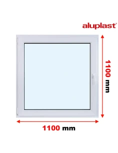 Finestra PVC 110x110 cm Battente/Ribalta Aluplast Ideal 8000