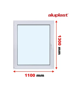 Finestra PVC 110x130 cm Battente/Ribalta Aluplast Ideal 8000