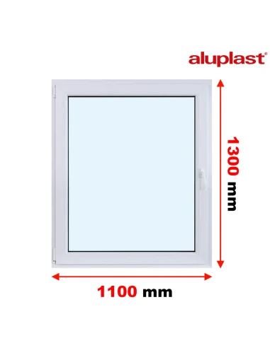 Finestra PVC 110x130 cm Battente/Ribalta Aluplast Ideal 8000