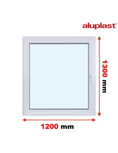 Finestra PVC 120x130 cm Battente/Ribalta Aluplast Ideal 8000
