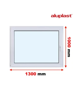 Finestra PVC 130x100 cm Battente/Ribalta Aluplast Ideal 8000