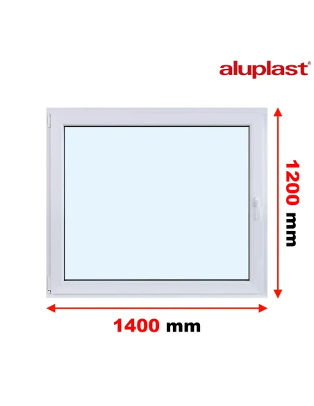 Finestra PVC 140x120 cm Battente/Ribalta Aluplast Ideal 8000