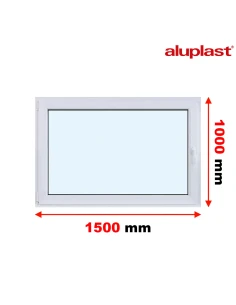 Finestra PVC 150x100 cm Battente/Ribalta Aluplast Ideal 8000