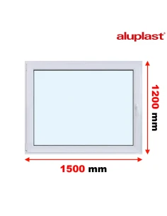Finestra PVC 150x120 cm Battente/Ribalta Aluplast Ideal 8000
