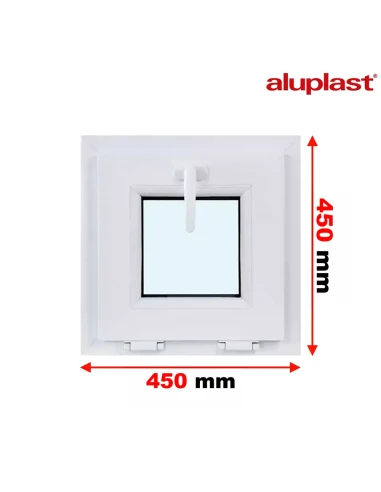 Finestra PVC 45x45 cm Ribalta Aluplast Ideal 8000