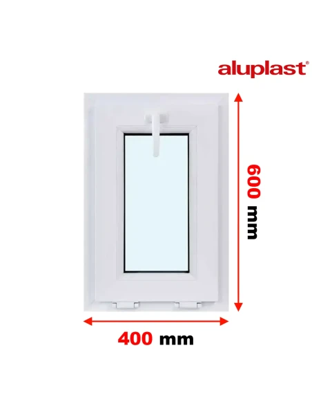 Finestra PVC 40x60 cm Ribalta Aluplast Ideal 8000
