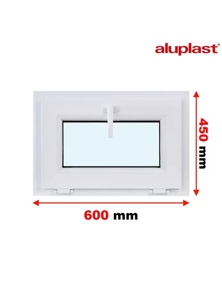 Finestra PVC 60x45 cm Ribalta Aluplast Ideal 8000