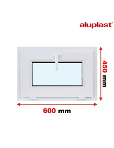 Finestra PVC 80x45 cm Ribalta Aluplast Ideal 8000