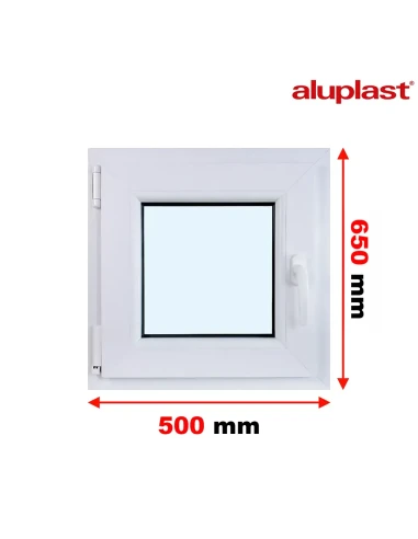 Finestra PVC 50x65 cm Battente/Ribalta Aluplast Ideal 8000