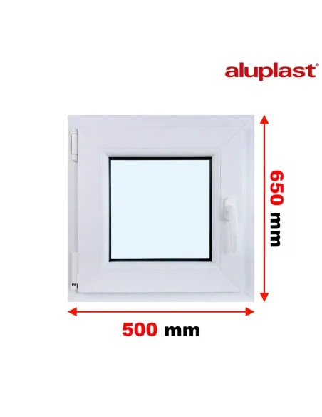 Finestra PVC 50x65 cm Battente/Ribalta Aluplast Ideal 8000
