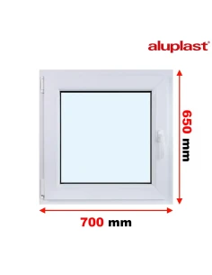Finestra PVC 70x65 cm Battente/Ribalta Aluplast Ideal 8000