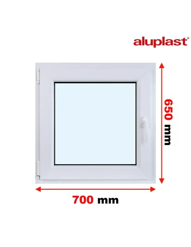 Finestra PVC 70x65 cm Battente/Ribalta Aluplast Ideal 8000