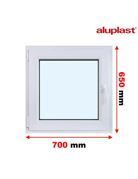 Finestra PVC 70x65 cm Battente/Ribalta Aluplast Ideal 8000