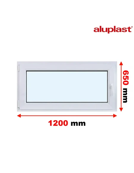 Finestra PVC 120x65 cm Battente/Ribalta Aluplast Ideal 8000