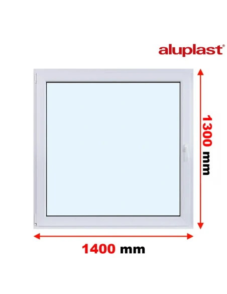 Finestra PVC 140x130 cm Battente/Ribalta Aluplast Ideal 8000