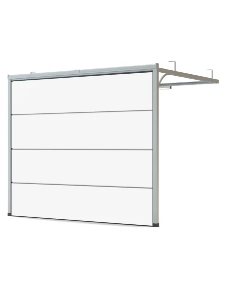 Portone sezionale da garage 260 x 225 cm - Bianco