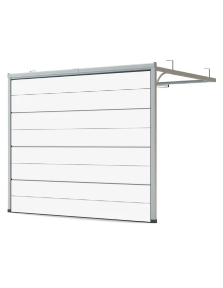 Porta sezionale da garage 275 x 250 cm - Bianco