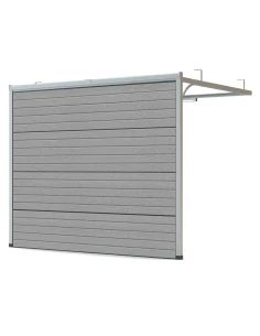 Portone sezionale da garage 275 x 250 cm - Argento