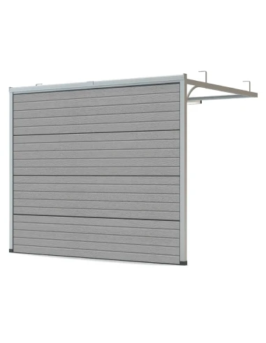 Portone sezionale da garage 275 x 250 cm - Argento
