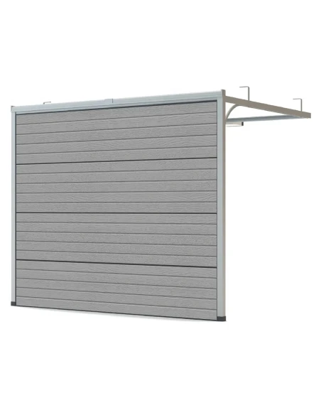 Portone sezionale da garage 260 x 225 cm - Argento
