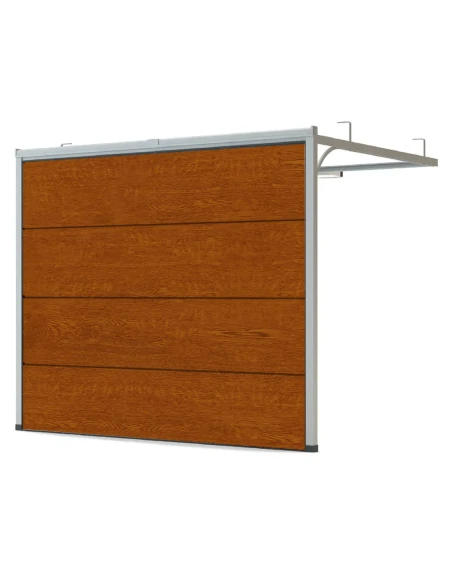 Portone sezionale da garage 240 x 200 cm - Rovere dorato