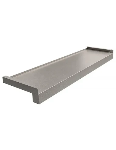 Davanzale esterno in acciaio - Argento RAL 7037 Sand Texture