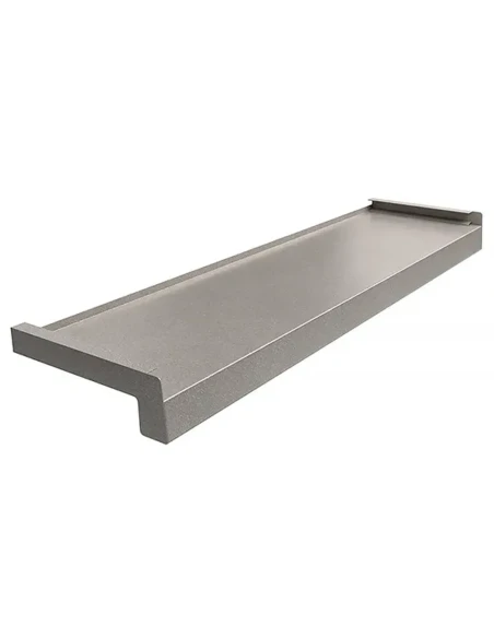 Davanzale esterno in acciaio - Argento RAL 7037 Sand Texture