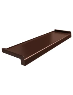 Davanzale esterno in acciaio Softline - Marrone RAL 8017