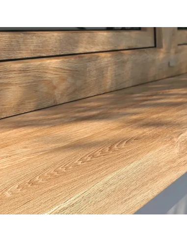 Davanzale esterno in acciaio laminati - Rovere Palude