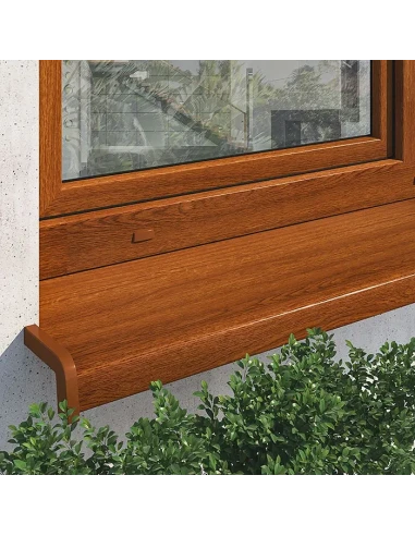 Davanzale esterno in acciaio laminati Softline - Rovere Sbiancato