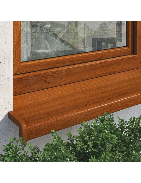 Davanzale esterno in acciaio laminati Softline - Rovere Sbiancato