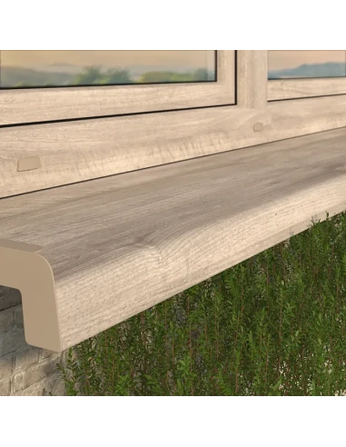 Davanzale esterno in acciaio laminati Softline - Rovere Naturale