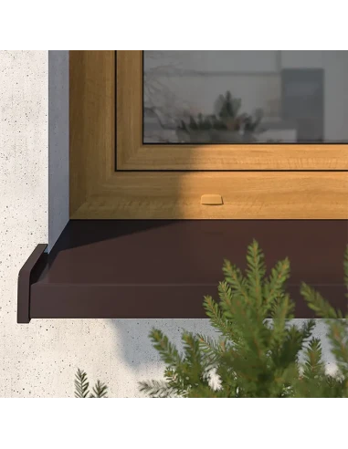 Davanzale esterno in alluminio - Nero RAL 9005
