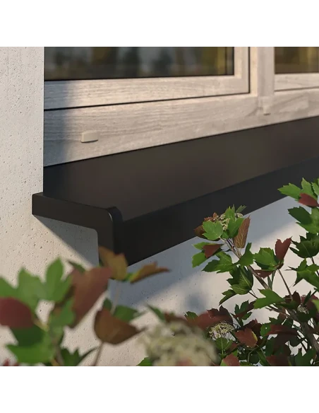 Davanzale esterno in alluminio - Nero RAL 9005