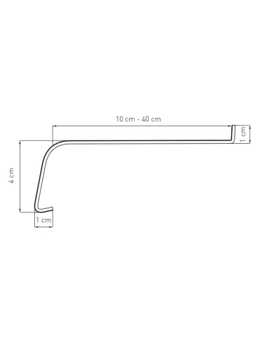Davanzale esterno in alluminio effetto piastrella - Mattone RAL 8004