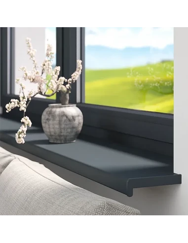 Davanzale interno in PVC - Nero Opaco