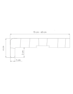 Davanzale interno in PVC - Noce 2