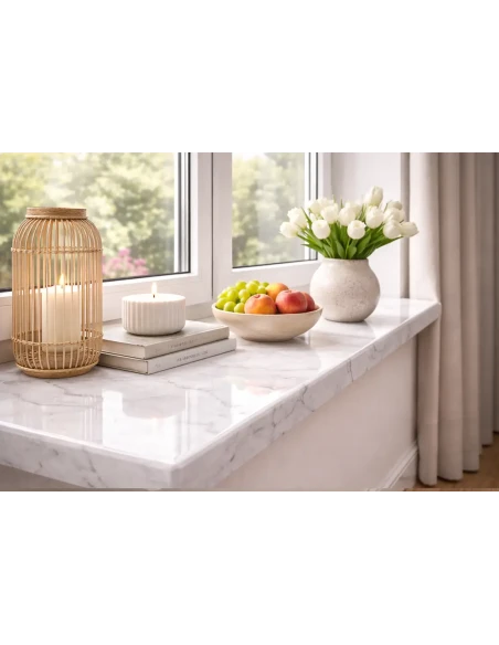 Davanzale interno in MDF laccati - Effetto Perla