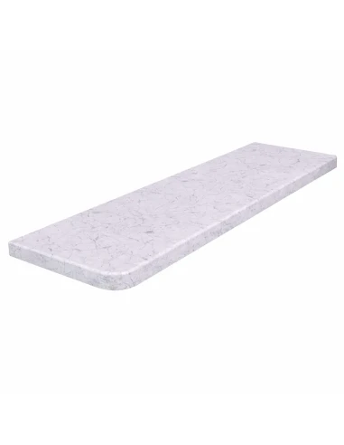 Davanzale interno in MDF laccati - Effetto Marmo Bianco
