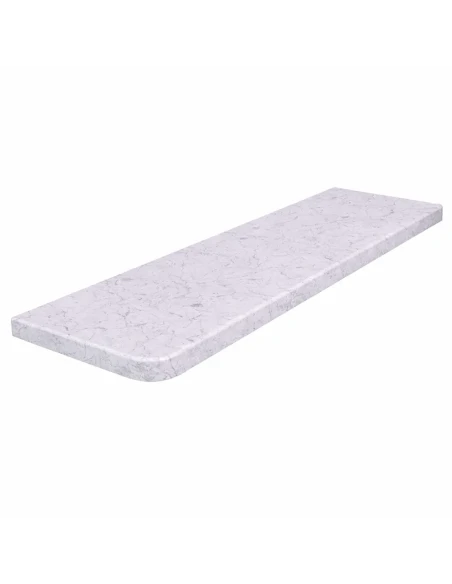 Davanzale interno in MDF laccati - Effetto Marmo Bianco