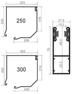 Porta avvolgibile MINI 55 - 300 x 300 cm 2