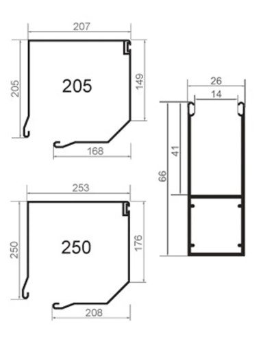 Porta avvolgibile MINI 52 - 220 x 250 cm