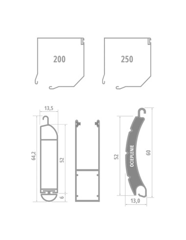 Porta avvolgibile MINI 52 - 250 x 280 cm